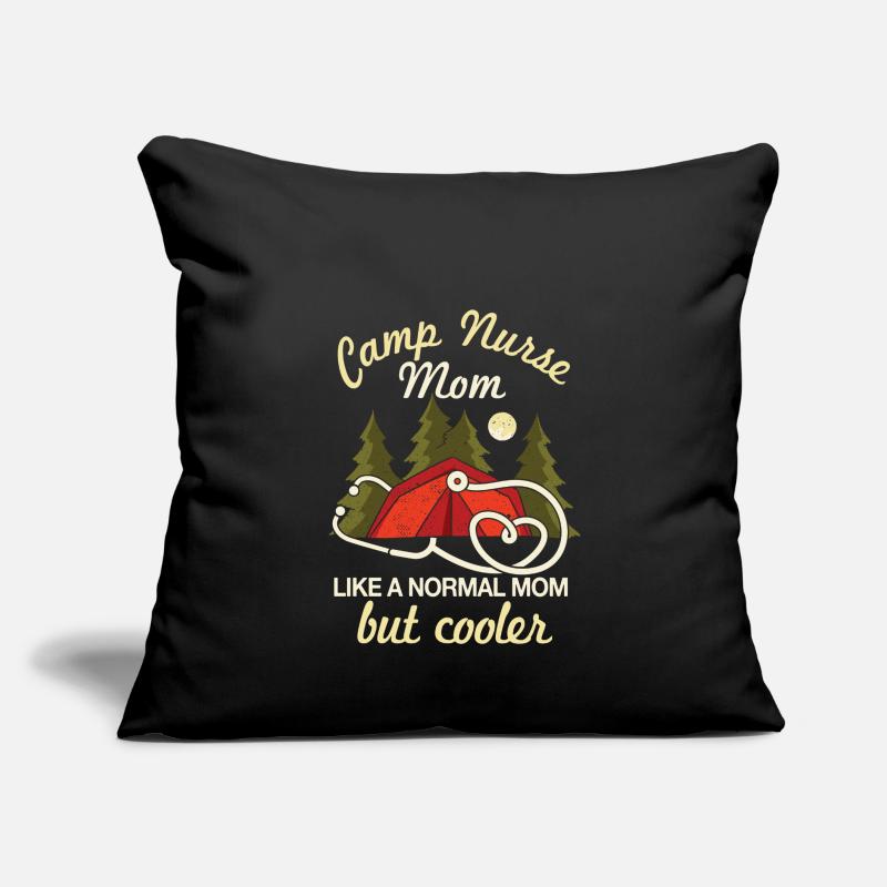 Camp Krankenschwester Mama Camping Muttertag Sofakissen mit Füllung 45 x 45 cm