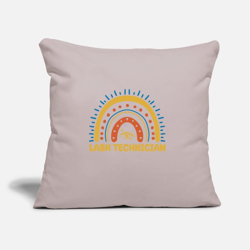 Lash Tech Boho Rainbow Sofa pillow with filling 45cm x 45cm
