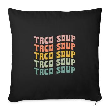Taco Suppe - Sofakissen mit Füllung 45 x 45 cm - Schwarz - Vorne