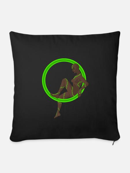 Mystische Elfe - Sofakissen mit Füllung 45 x 45 cm - Schwarz
