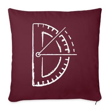 Architekt Zirkel Designer Architektur Symbol - Sofakissen mit Füllung 45 x 45 cm - Burgunderrot - Vorne