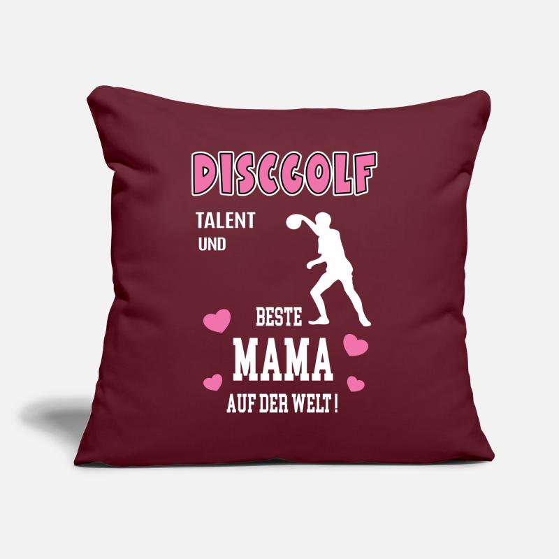 Discgolf Beste Mama Mutter Muttertag Geburtstag Sofakissen mit Füllung 45 x 45 cm
