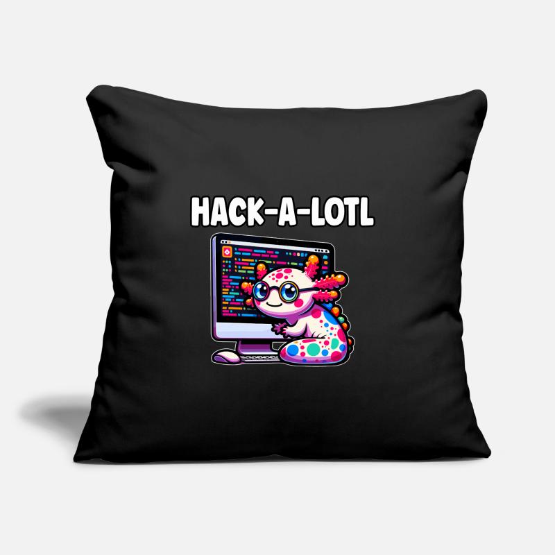 Lustige Codierung Axolotl Programmierung Geschenk Sofakissen mit Füllung 45 x 45 cm