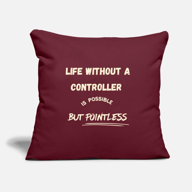 Life without Controller is possible but pointless Sofakissen mit Füllung 45 x 45 cm