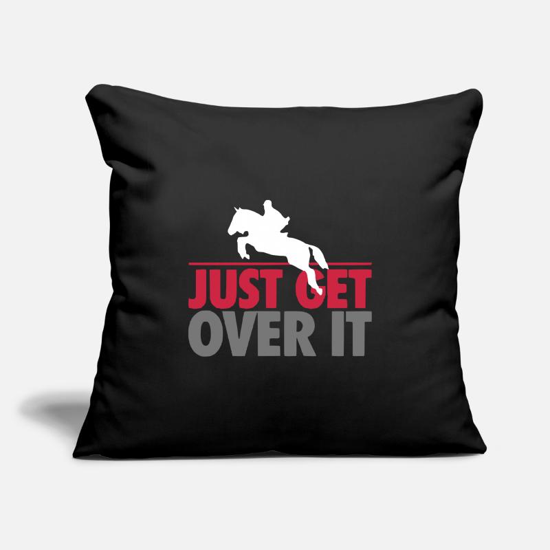 Juste get Over it Springreiten Cheval Équitation Coussin et housse de 45 x 45 cm