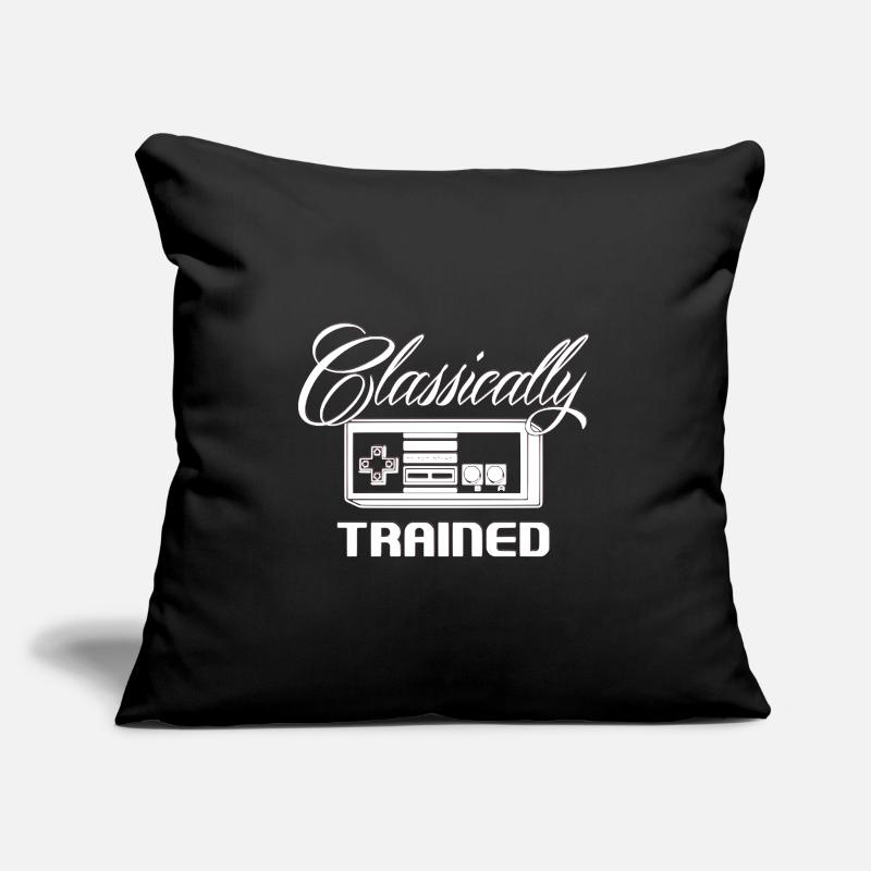 Classically TRAINED Retro GAMER Sofa pillow with filling 45cm x 45cm