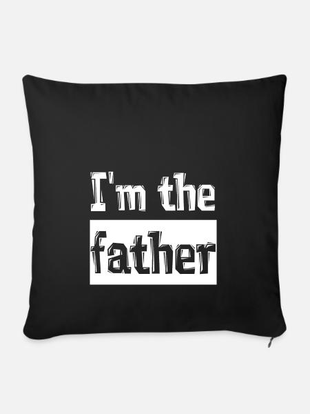 Father - Sofakissen mit Füllung 45 x 45 cm - Schwarz