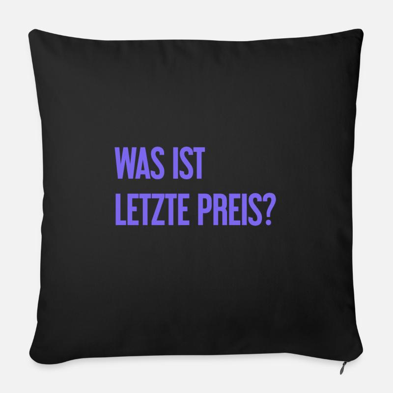 Was ist letzte Preis? - Sofakissen mit Füllung 45 x 45 cm - Schwarz