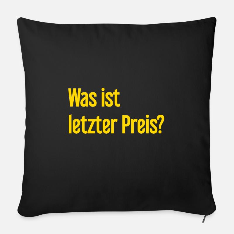 Was ist letzter Preis? - Sofakissen mit Füllung 45 x 45 cm - Schwarz