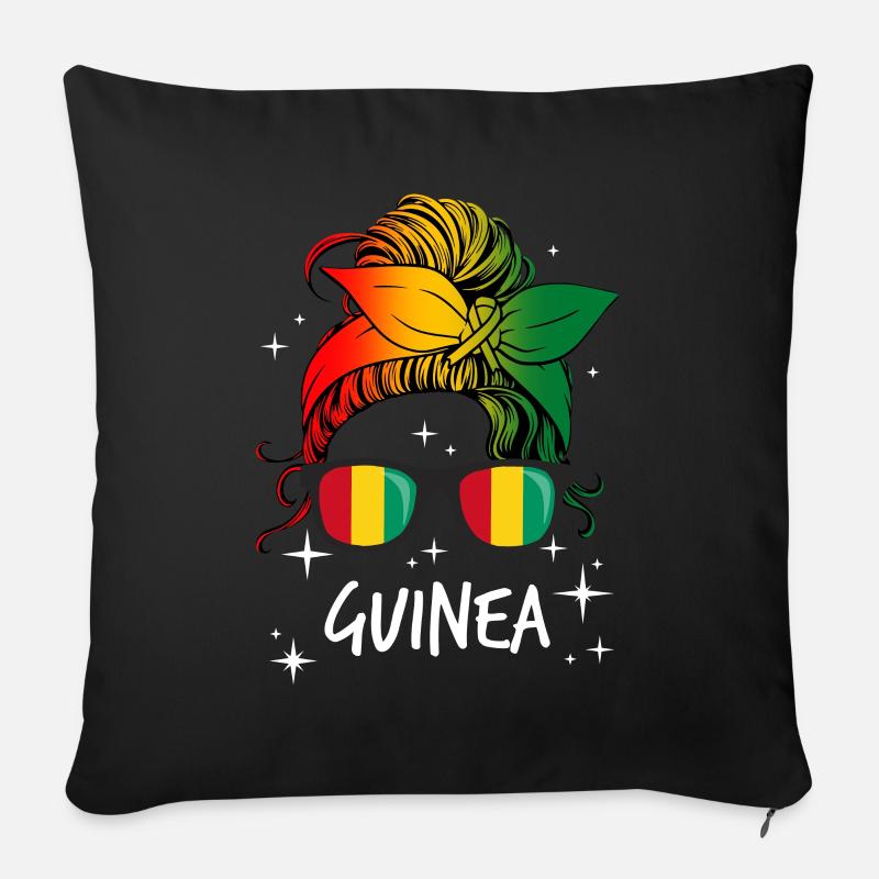 Guinea - Sofakissen mit Füllung 45 x 45 cm - Schwarz
