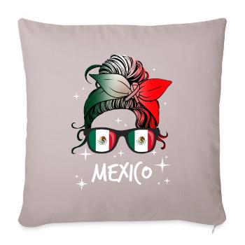 Mexico - Sofa pillow with filling 45cm x 45cm - light taupe - Front