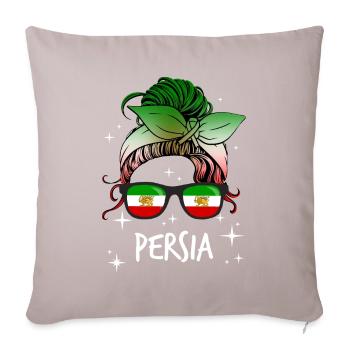 Persia - Sofa pillow with filling 45cm x 45cm - light taupe - Front