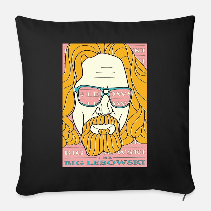 The Big Lebowski - Dude - Sofakissen mit Füllung 45 x 45 cm - Schwarz