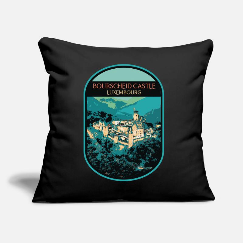 Émerveillez-vous devant le château de Bourscheid Coussin et housse de 45 x 45 cm