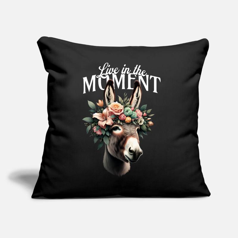 Vivez l’instant présent Coussin et housse de 45 x 45 cm