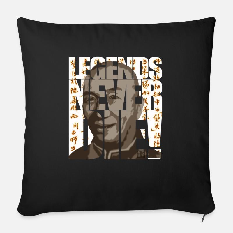 legends never die - Sofakissen mit Füllung 45 x 45 cm - Schwarz