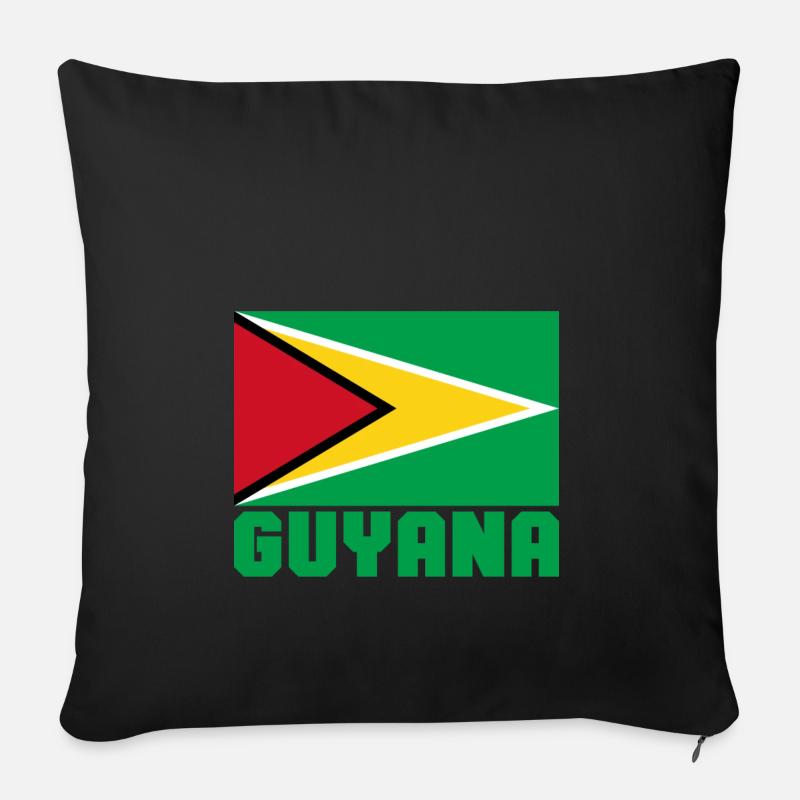 Guyane - Coussin et housse de 45 x 45 cm - noir