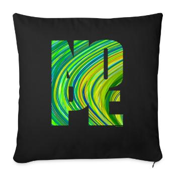 NOPE - don't be a yes sayer! - Sofa pillow with filling 45cm x 45cm - black - Front
