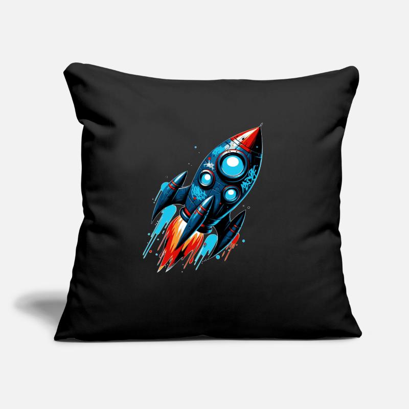 Rocket Man Rocket Launch Sofa pillow with filling 45cm x 45cm
