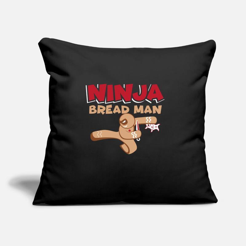 Ninja Gingerbread Man Ginga Ginja Gift Sofa pillow with filling 45cm x 45cm