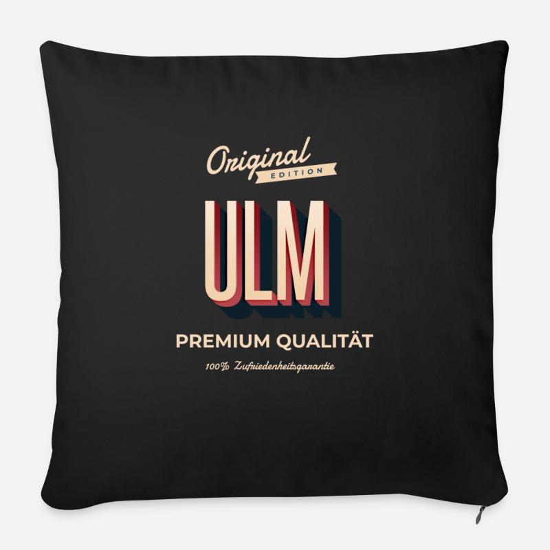 Ulm - Sofakissen mit Füllung 45 x 45 cm - Schwarz