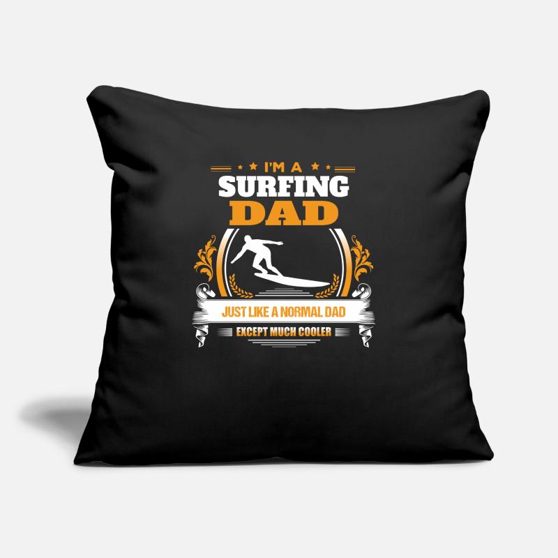 Surfender Vati-Hemd-Geschenk-Idee Sofakissen mit Füllung 45 x 45 cm