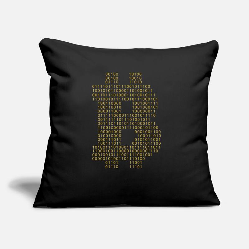 Bitcoin Code Blockchain Cryptocurrency HODL Sofa pillow with filling 45cm x 45cm