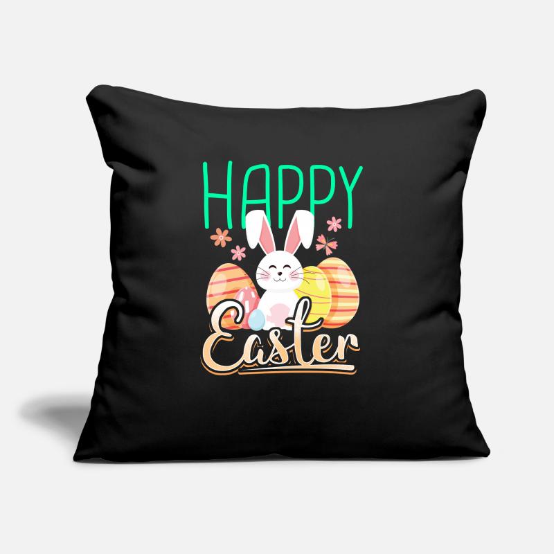 Happy easter gift easter bunny easter eggs cartoon Sofa pillow with filling 45cm x 45cm