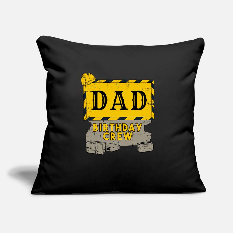 Daddy Father Birthday Team Construction Construction Site Sofa pillow with filling 45cm x 45cm