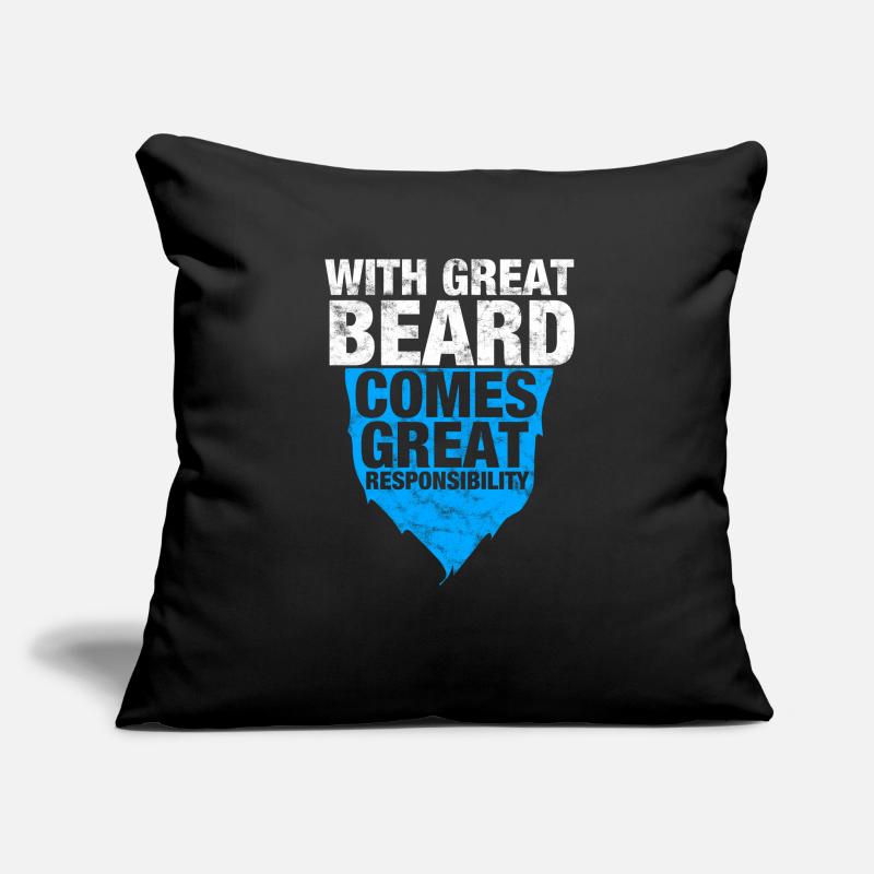 With big beard comes great responsibility Sofa pillow with filling 45cm x 45cm