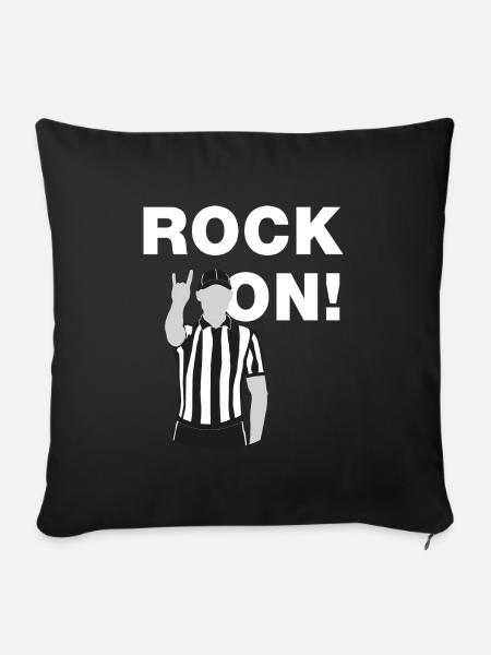 Rock On! - Sofakissen mit Füllung 45 x 45 cm - Schwarz