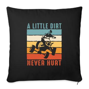 Quad Quads Quatre Roues Motorsport - Coussin et housse de 45 x 45 cm - noir - Devant