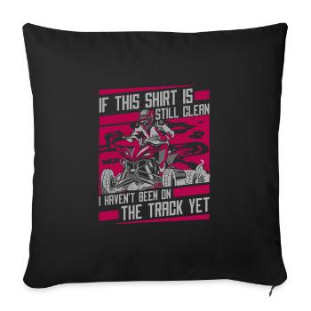 Quad Quads Quatre Roues Motorsport - Coussin et housse de 45 x 45 cm - noir - Devant