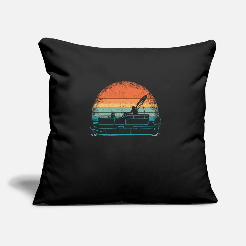 Pontonboot Kapitän Ponton Boote Sofakissen mit Füllung 45 x 45 cm