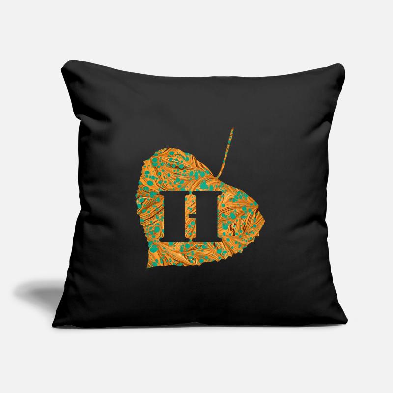 Feuille E 95 h Coussin et housse de 45 x 45 cm