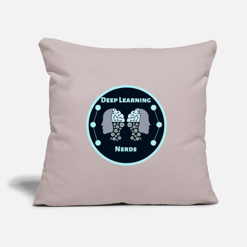 Artificial Intelligence - Deep Learning Nerds Logo Sofa pillow with filling 45cm x 45cm