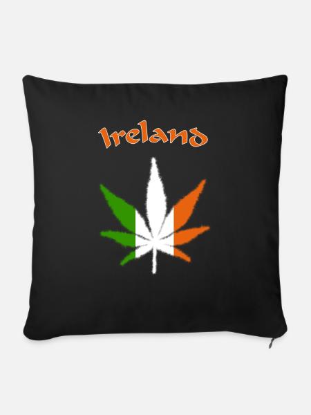 Ireland - Sofakissen mit Füllung 45 x 45 cm - Schwarz
