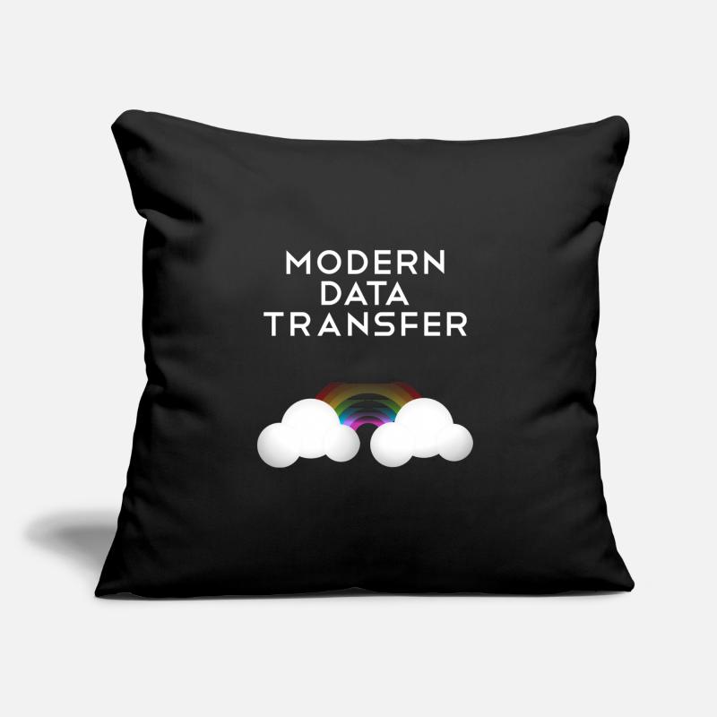 Modern Data Transfer Clouds Computer Scientist Gift Sofa pillow with filling 45cm x 45cm