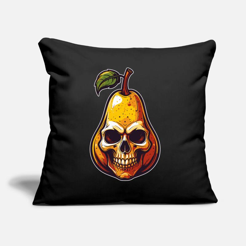 Pears Skull Comic Style Sofa pillow with filling 45cm x 45cm