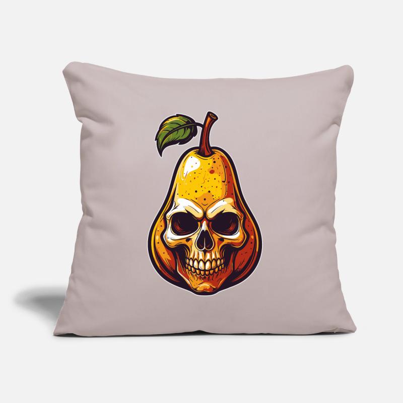 Pears Skull Comic Style Sofa pillow with filling 45cm x 45cm