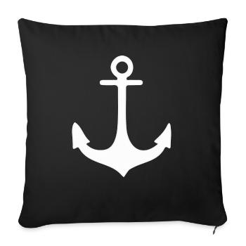 Anker - Sofakissen mit Füllung 45 x 45 cm - Schwarz - Vorne