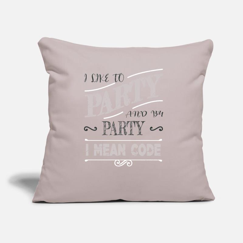 Computer Programming Quote Statement Sofa pillow with filling 45cm x 45cm