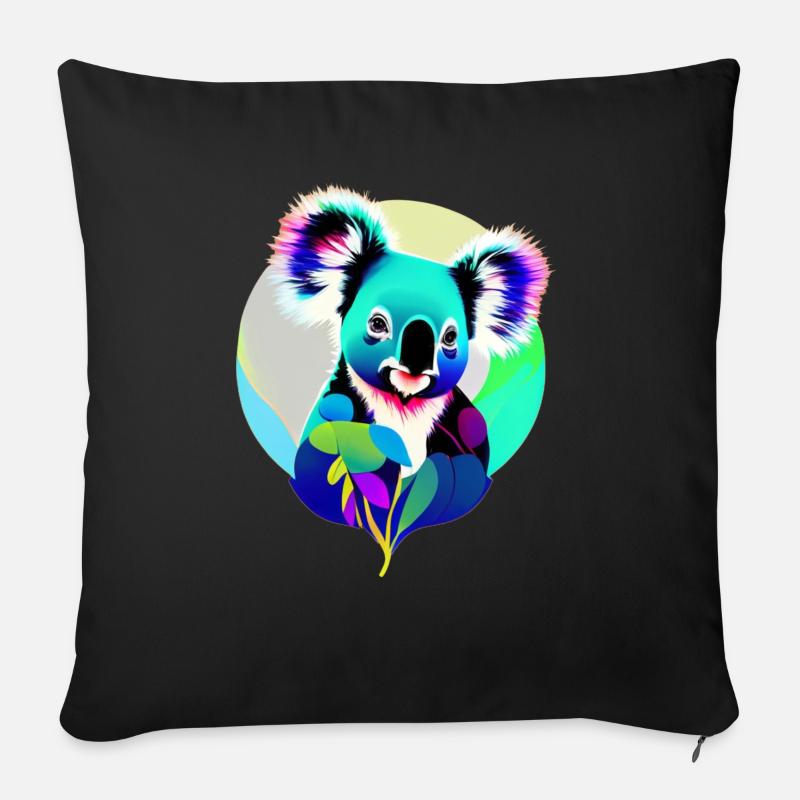 Koala - Sofakissen mit Füllung 45 x 45 cm - Schwarz