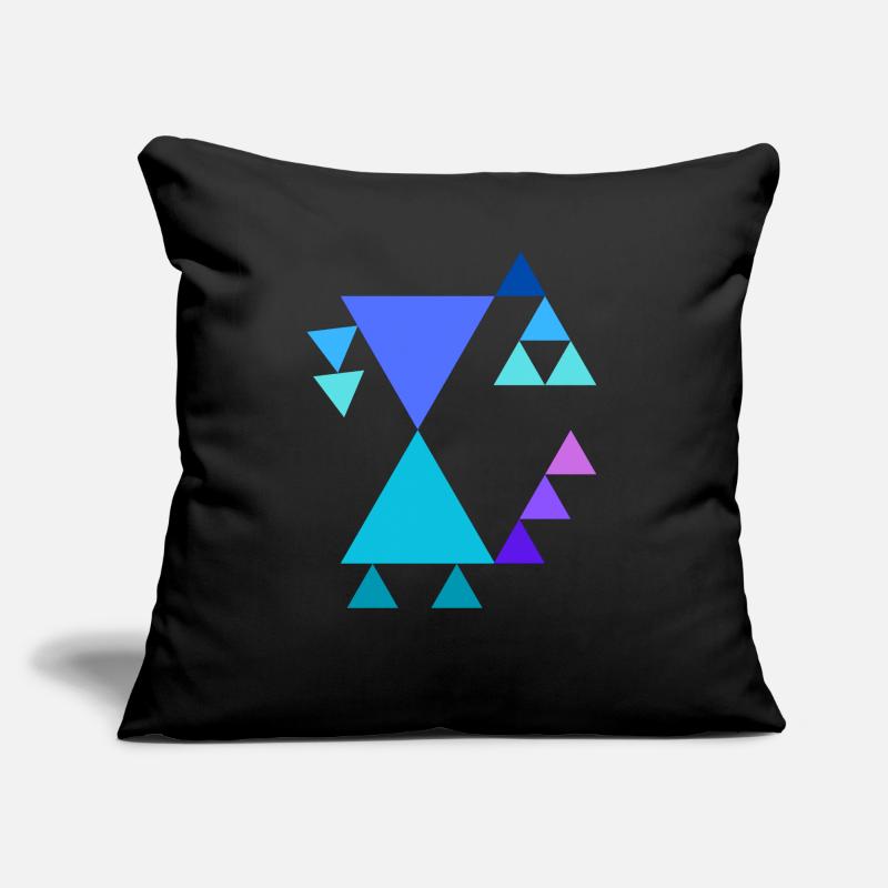 Triangle pattern Sofa pillow with filling 45cm x 45cm