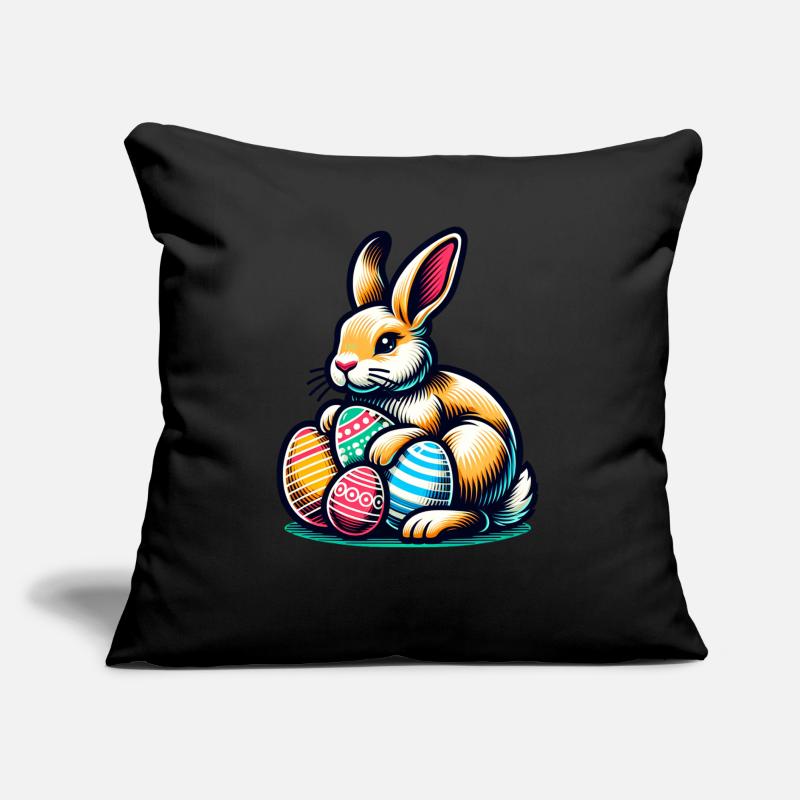 Easter Easter Bunny Easter Eggs Sofa pillow with filling 45cm x 45cm