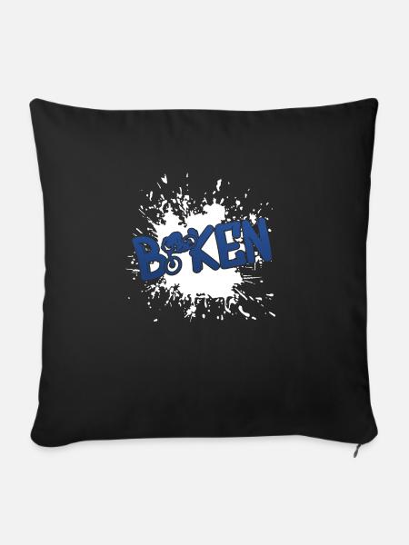 Biken Biker - Sofakissen mit Füllung 45 x 45 cm - Schwarz