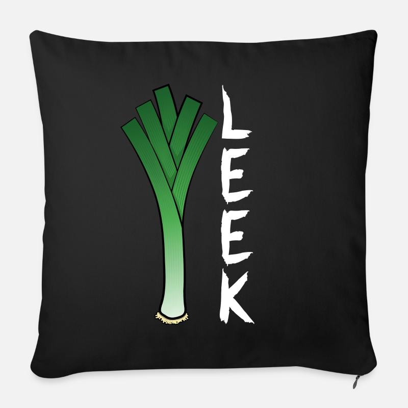Leek - Sofakissen mit Füllung 45 x 45 cm - Schwarz
