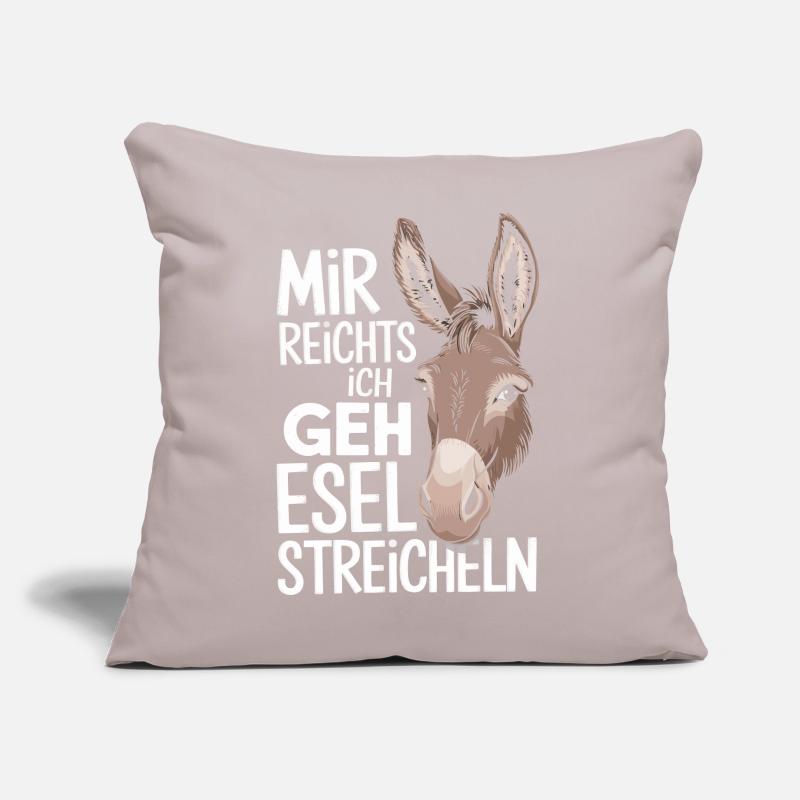 Esel Eselchen Maultier Muli Sofakissen mit Füllung 45 x 45 cm