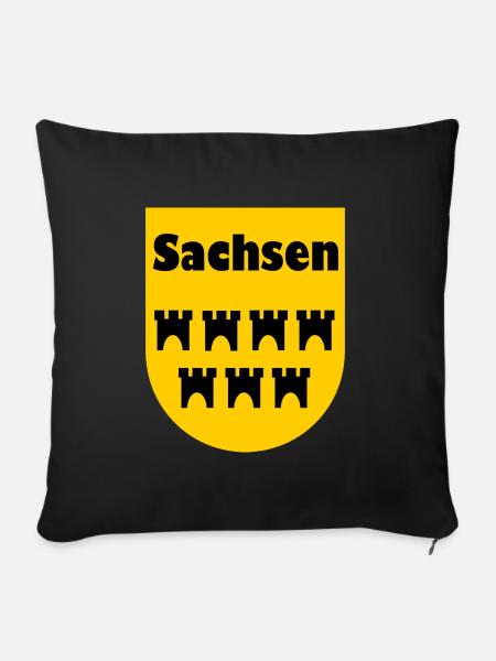Die Siebenbürger Sachsen - Sofakissen mit Füllung 45 x 45 cm - Schwarz