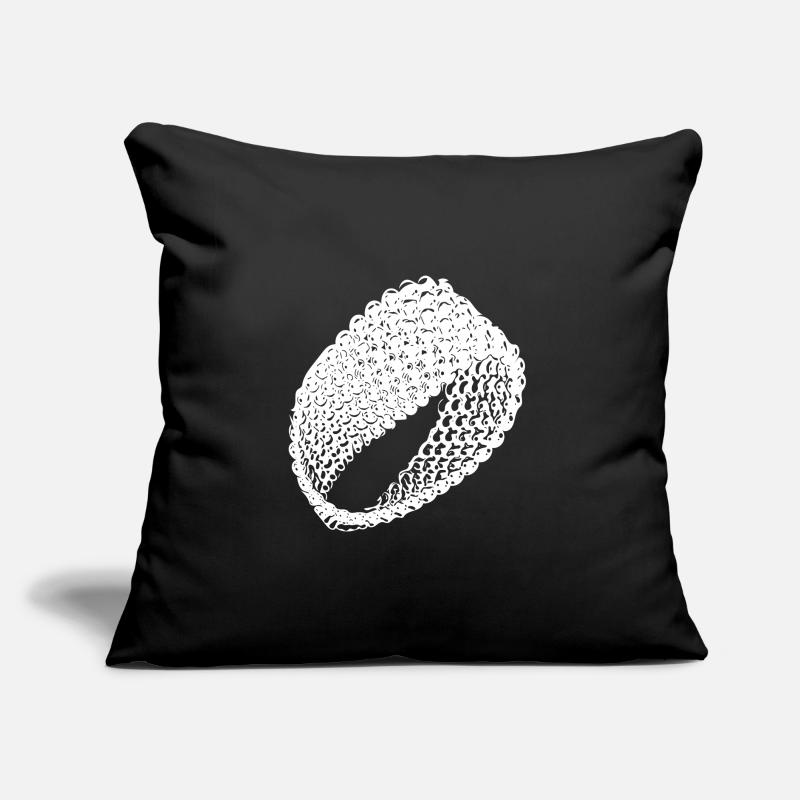 Geometric vintage Möbius loop flat surface Sofa pillow with filling 45cm x 45cm
